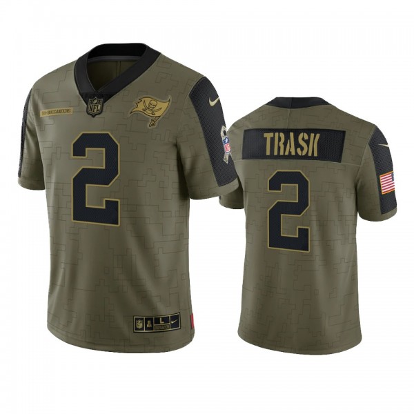 Tampa Bay Buccaneers Kyle Trask Olive 2021 Salute ...