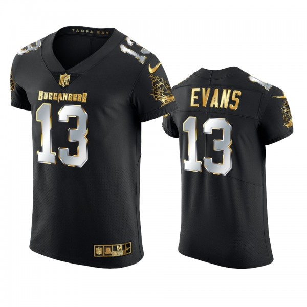 Tampa Bay Buccaneers Mike Evans Black Golden Editi...