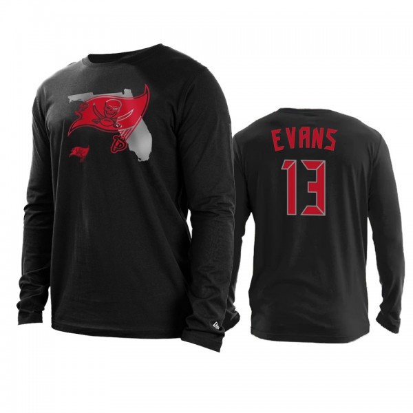 Tampa Bay Buccaneers Mike Evans Black State Long S...