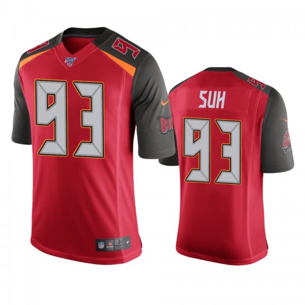 Tampa Bay Buccaneers Ndamukong Suh Red NFL 100 Vap...