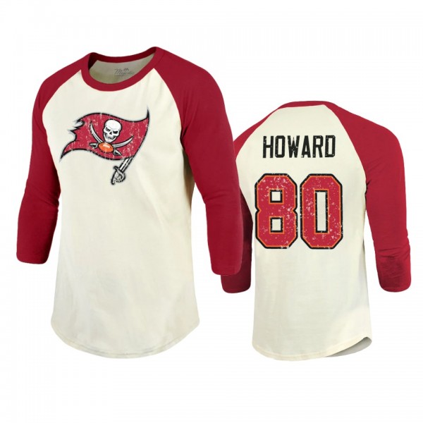 Tampa Bay Buccaneers O.J. Howard Cream Red Vintage...