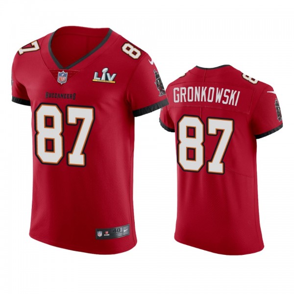 Rob Gronkowski Buccaneers Red Super Bowl LV Vapor ...