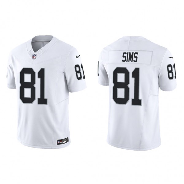 Men's Las Vegas Raiders Cam Sims White Vapor F.U.S...