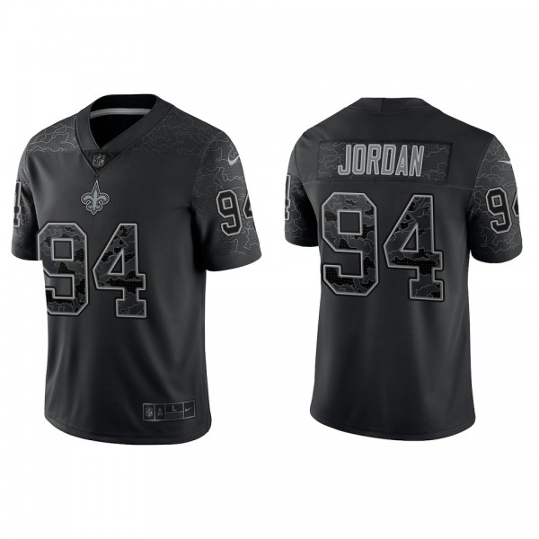 Cameron Jordan New Orleans Saints Black Reflective...