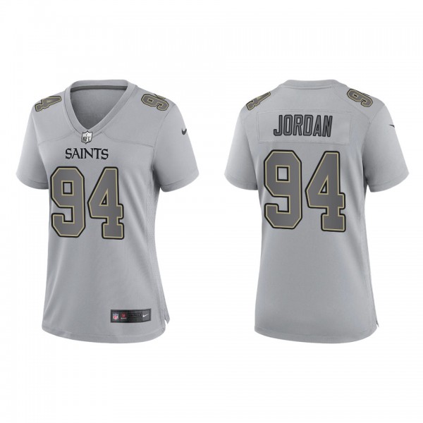 Cameron Jordan Women's New Orleans Saints Gray Atm...