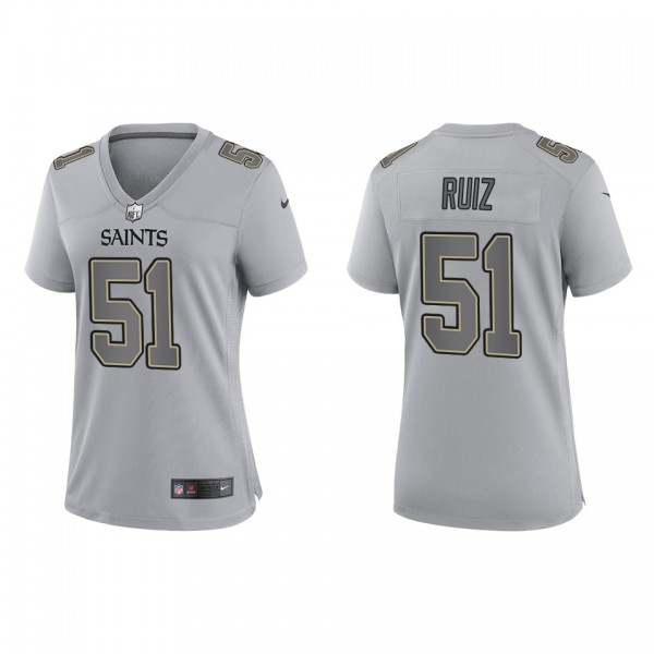 Cesar Ruiz Women's New Orleans Saints Gray Atmosph...