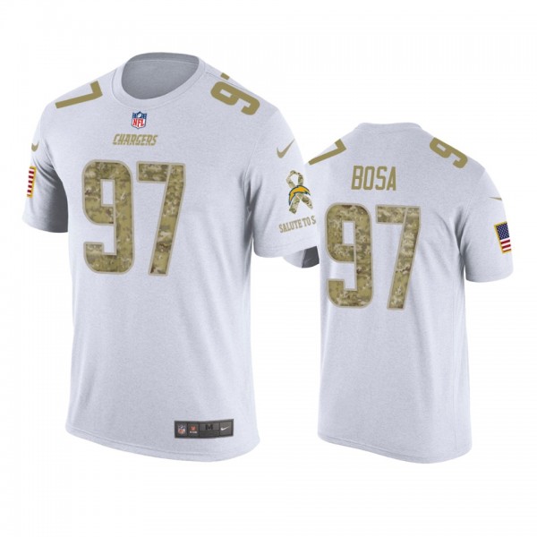 Los Angeles Chargers Joey Bosa White Salute to Ser...