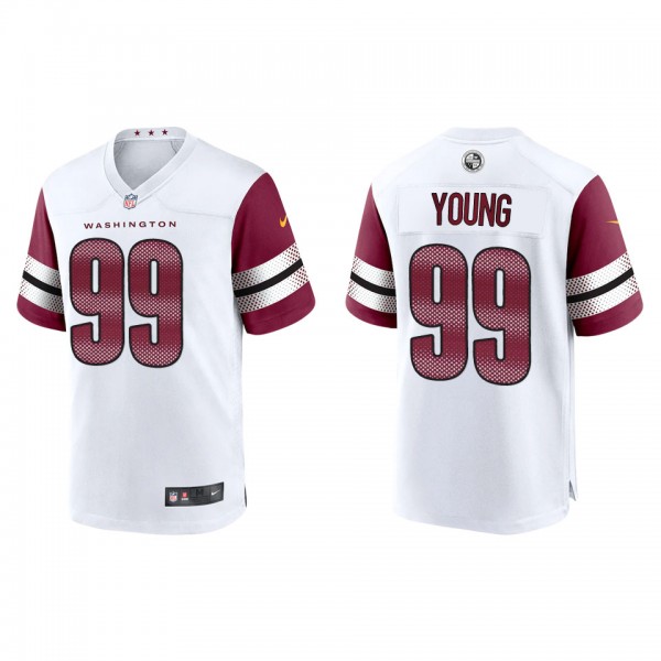 Chase Young Washington Commanders White Game Jerse...