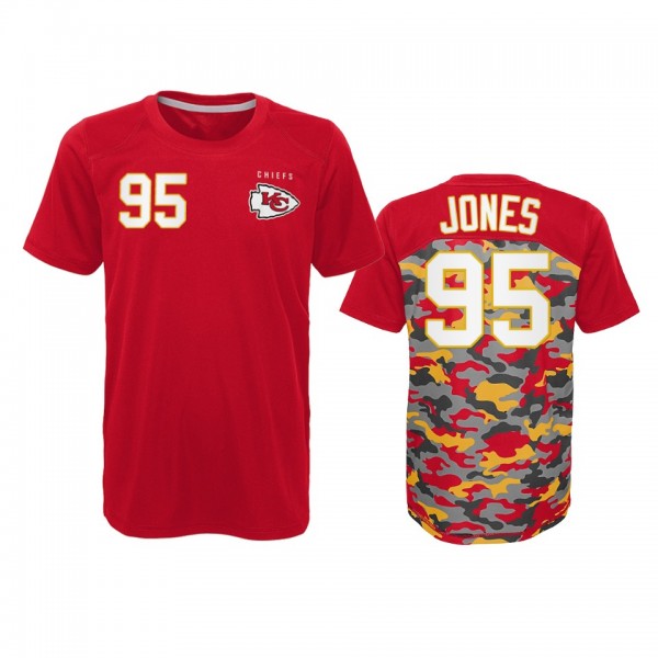 Kansas City Chiefs Chris Jones Red Extra Yardage T...