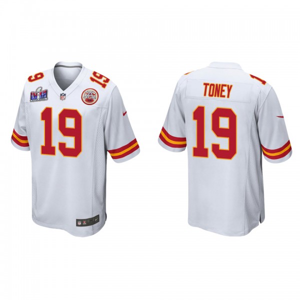 Men's Kadarius Toney Kansas City Chiefs White Supe...