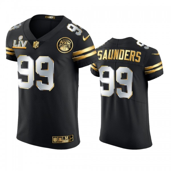 Khalen Saunders Chiefs Black Super Bowl LV Golden ...