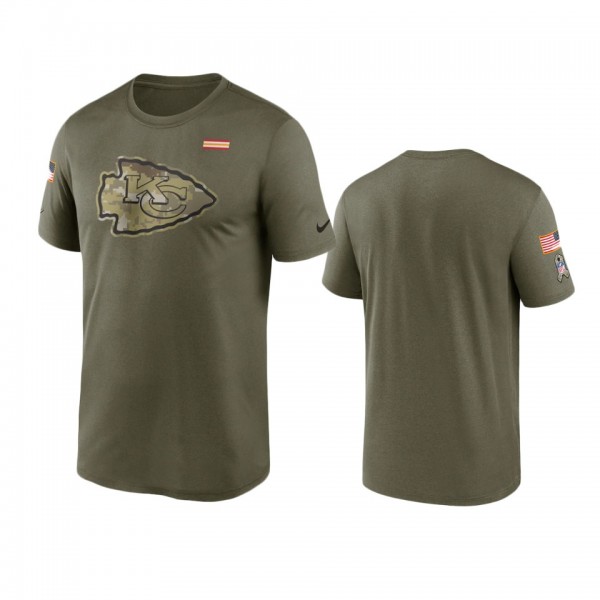 Kansas City Chiefs Olive 2021 Salute To Service Le...