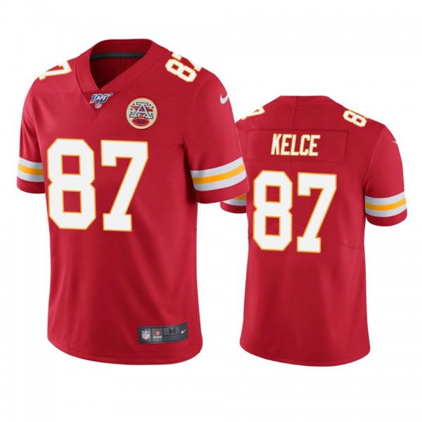 Kansas City Chiefs Travis Kelce Red 100th Season V...