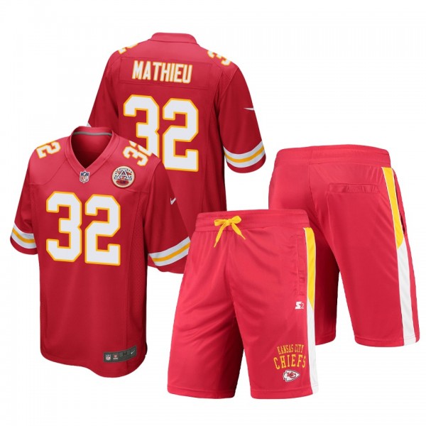 Kansas City Chiefs Tyrann Mathieu Red Game Shorts ...