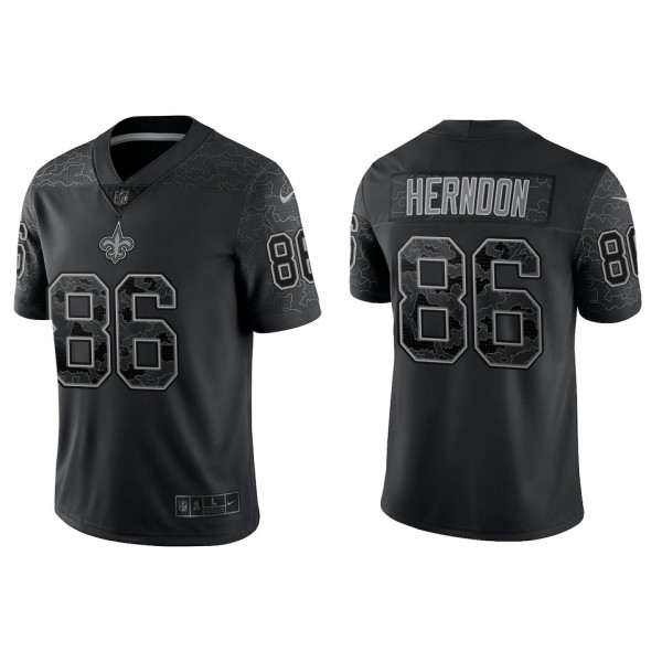 Chris Herndon New Orleans Saints Black Reflective ...