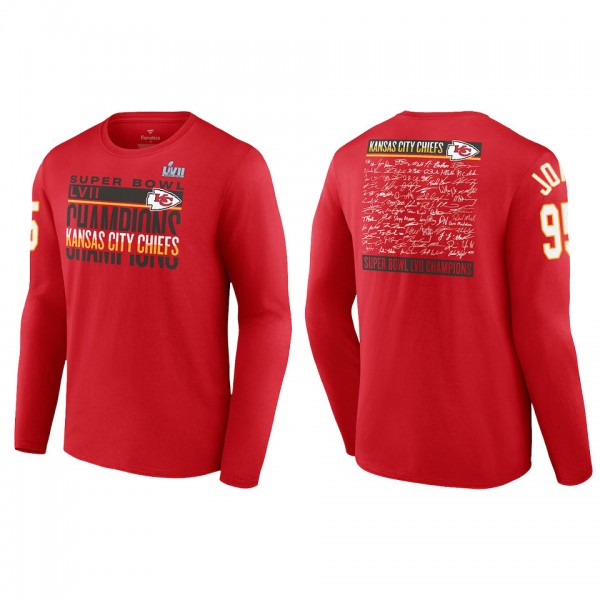 Chris Jones Kansas City Chiefs Red Super Bowl LVII...