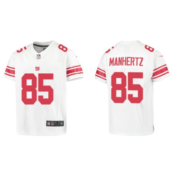 Youth New York Giants Chris Manhertz White Game Je...