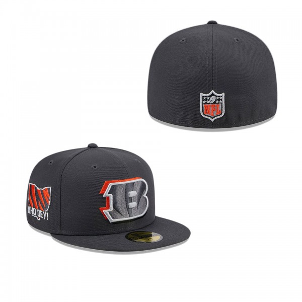 Men's Cincinnati Bengals Graphite Official 2024 NF...