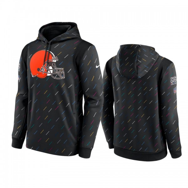 Men's Cleveland Browns Charcoal Therma Pullover 20...