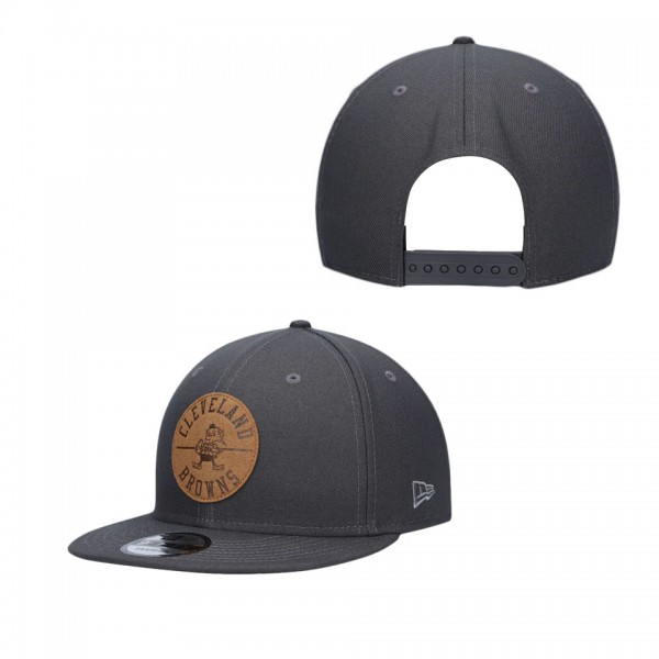 Cleveland Browns New Era Charcoal Camden 9FIFTY Sn...
