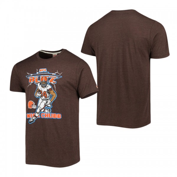 Men's Cleveland Browns Nick Chubb Homage Heathered...