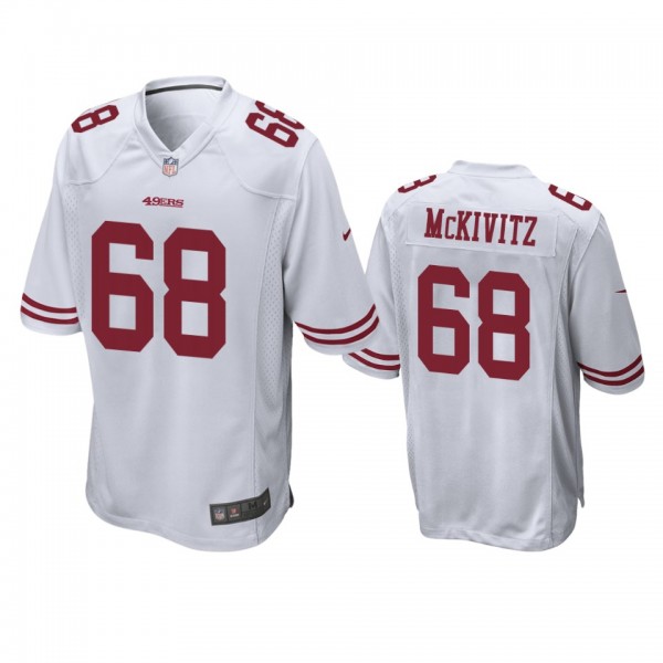 San Francisco 49ers Colton McKivitz White Game Jer...