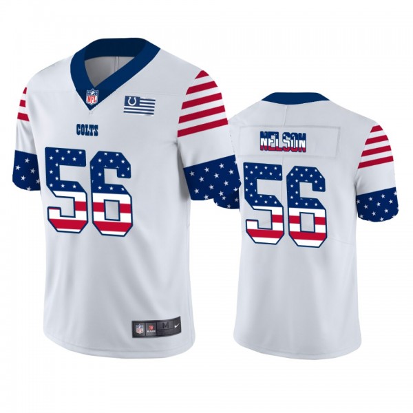 Quenton Nelson Indianapolis Colts White Independence Day Stars & Stripes Jersey