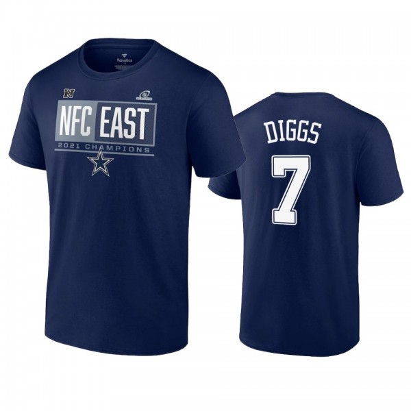 Dallas Cowboys Trevon Diggs Navy 2021 NFC East Div...