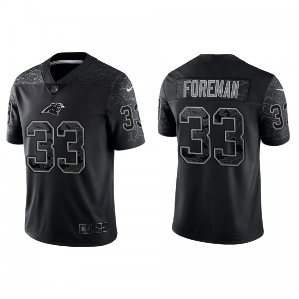 D'Onta Foreman Carolina Panthers Black Reflective ...