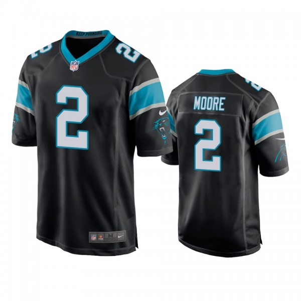 Carolina Panthers D.J. Moore Black Game Jersey