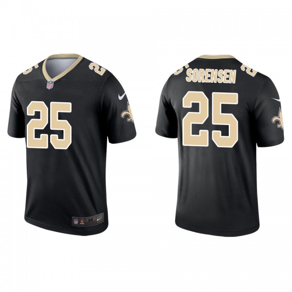 Men's New Orleans Saints Daniel Sorensen Black Leg...