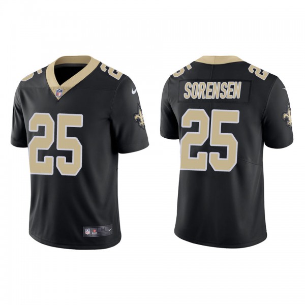 Men's New Orleans Saints Daniel Sorensen Black Vap...