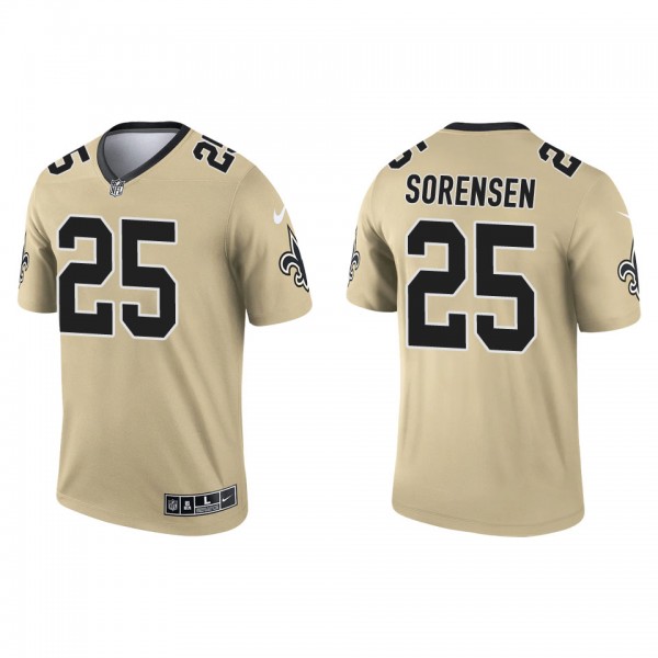 Men's New Orleans Saints Daniel Sorensen Gold Inve...