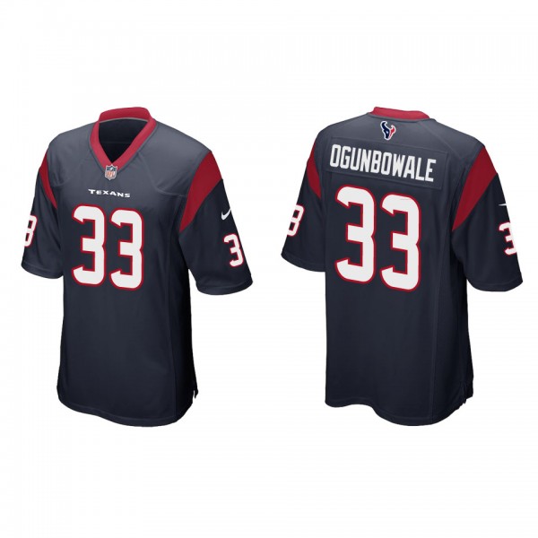 Men's Houston Texans Dare Ogunbowale Navy Game Jer...