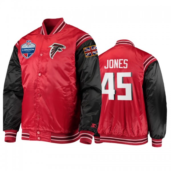 Atlanta Falcons Deion Jones Red 2021 NFL London Ga...