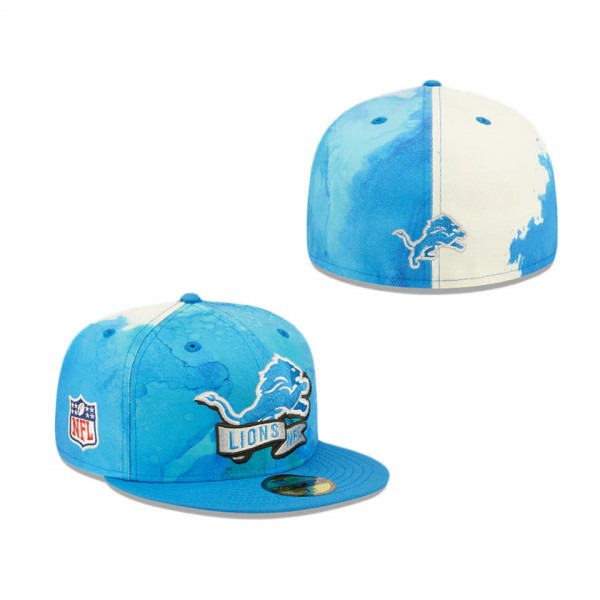 Detroit Lions 2022 Sideline Ink Dye 59FIFTY Fitted...