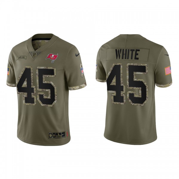 Devin White Tampa Bay Buccaneers Olive 2022 Salute...