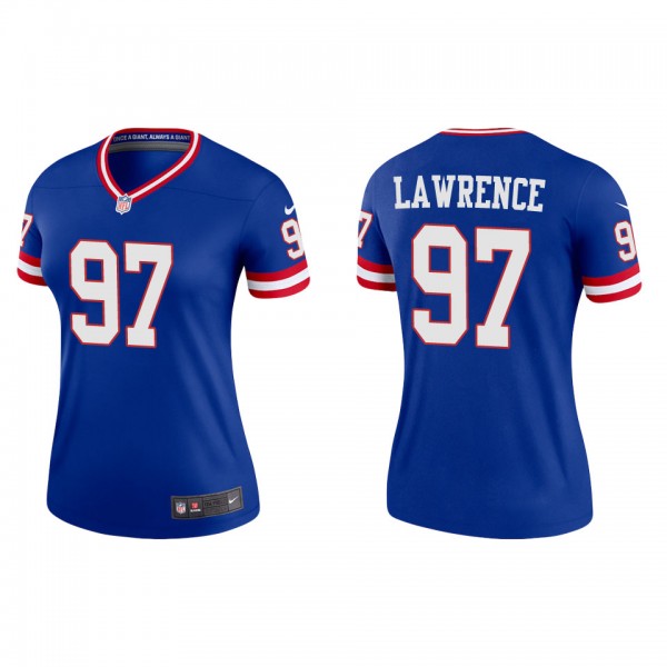 Dexter Lawrence Women's Giants Royal Classic Legen...