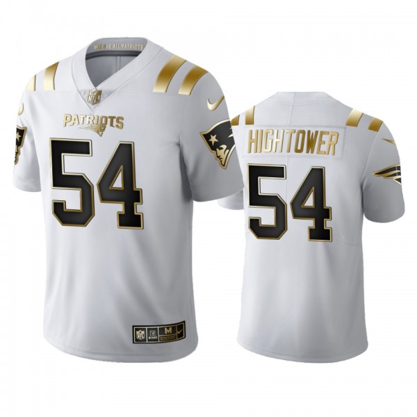 New England Patriots Dont'a Hightower White Golden Limited Jersey