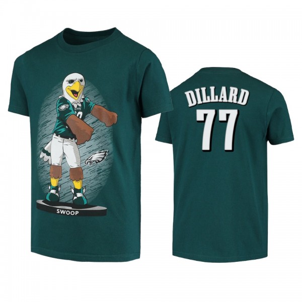Philadelphia Eagles Andre Dillard Green Dancing Swoop Mascot T-shirt