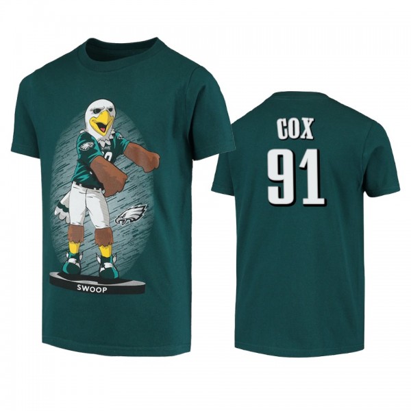 Philadelphia Eagles Fletcher Cox Green Dancing Swoop Mascot T-shirt