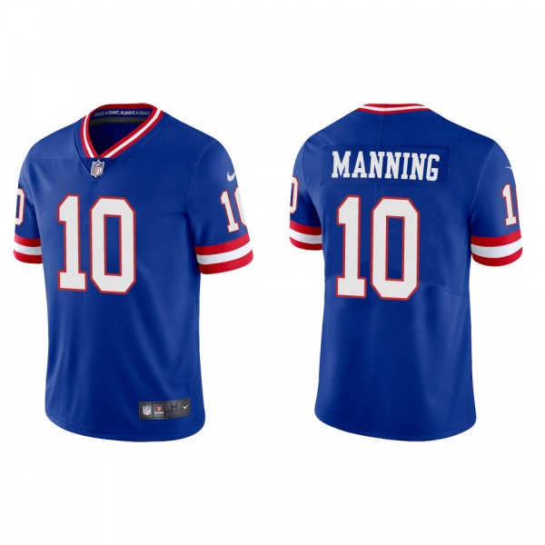 Eli Manning Giants Royal Classic Vapor Limited Jersey