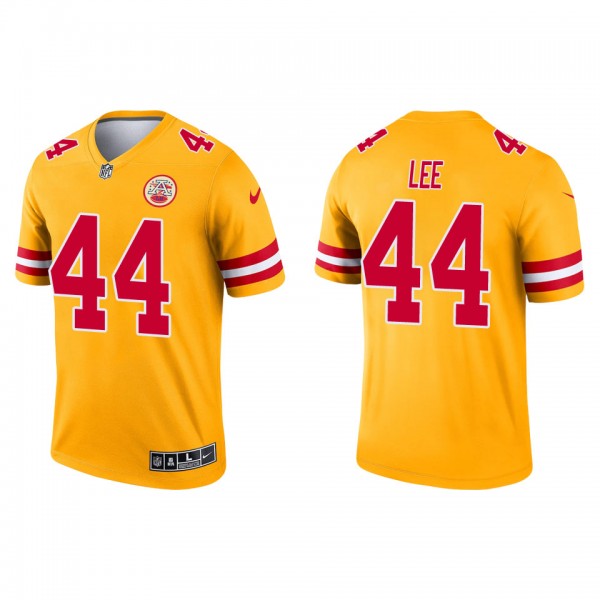 Men's Kansas City Chiefs Elijah Lee Yellow Inverted Legend Jersey