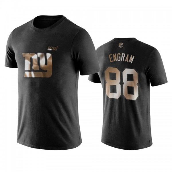 Evan Engram New York Giants Black Golden 100th Sea...