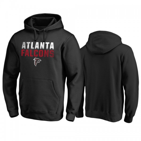 Atlanta Falcons Black Iconic Fade Out Pullover Hoo...