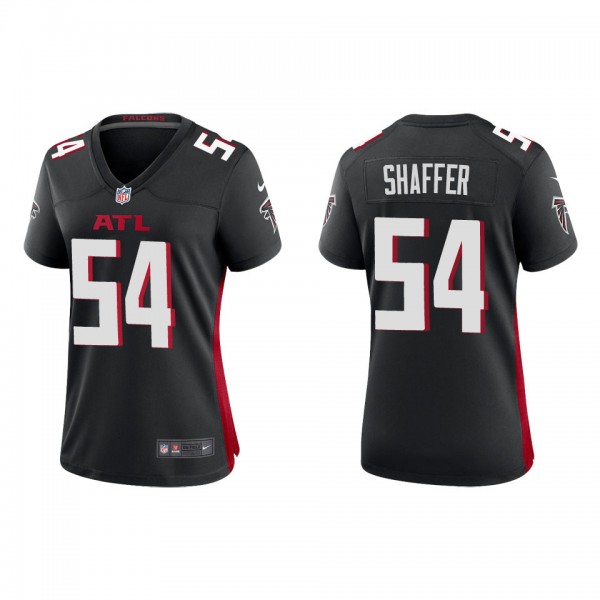 Women's Atlanta Falcons Justin Shaffer Black Game ...