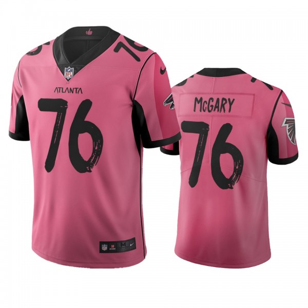 Atlanta Falcons Kaleb McGary Pink City Edition Vapor Limited Jersey