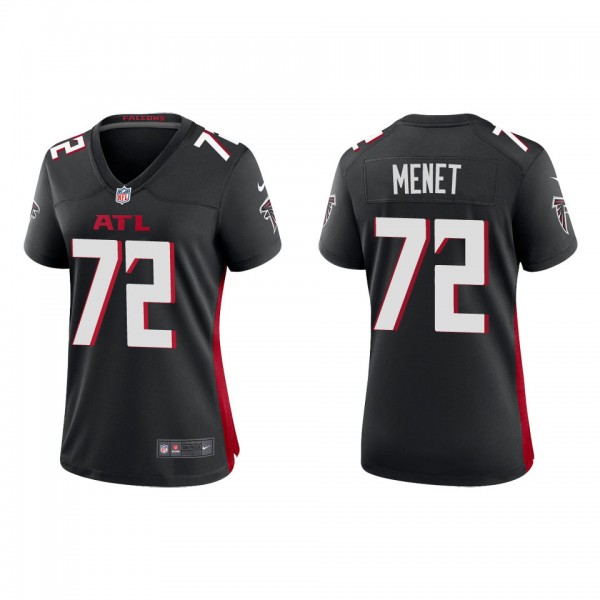 Women's Atlanta Falcons Michal Menet Black Game Je...