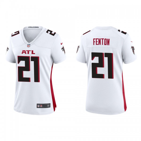 Women's Atlanta Falcons Rashad Fenton White Game J...
