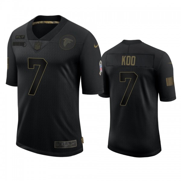 Atlanta Falcons Younghoe Koo Black 2020 Salute to Service Limited Jersey